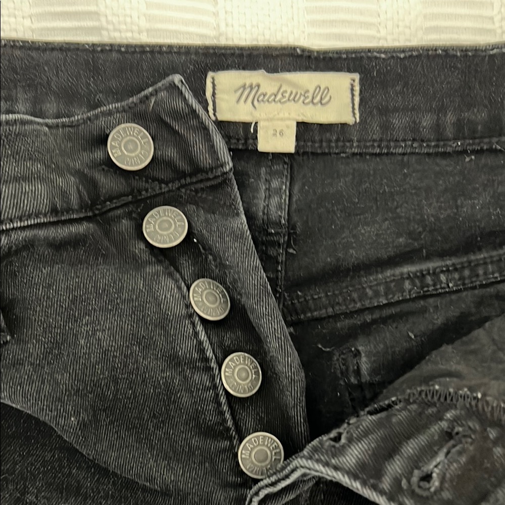 Madewell Black Button-Fly Jeans